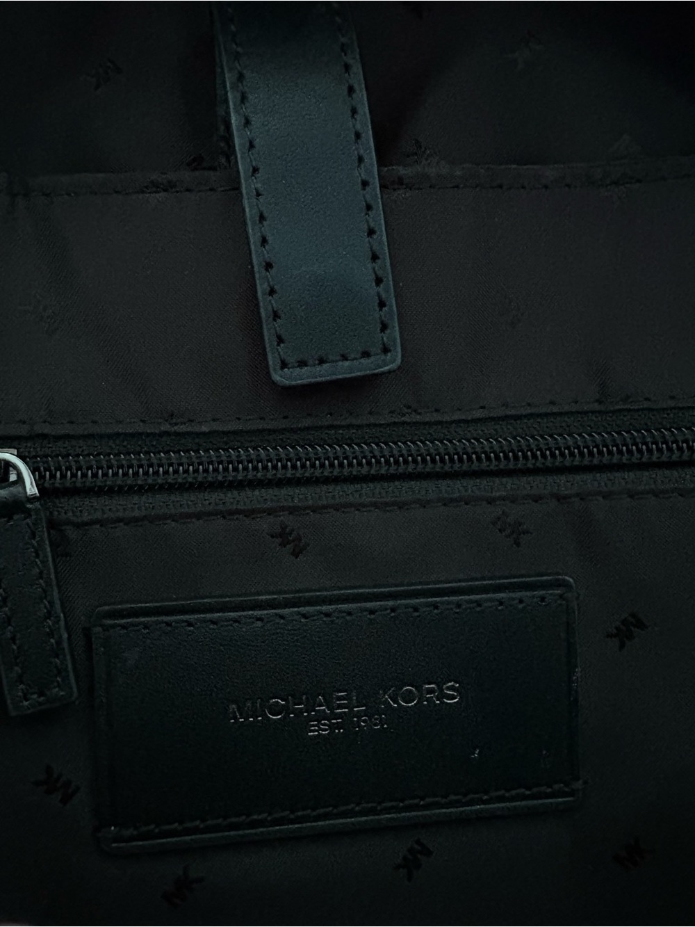 NEW Michael Kors Cooper Logo large black/gray backpack - Picture 5 of 6